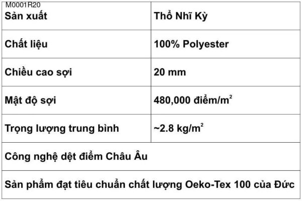 thảm thổ nhĩ kỳ