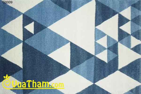 thảm sợi ngắn họa tiết