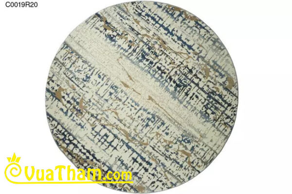 thảm sợi ngắn họa tiết