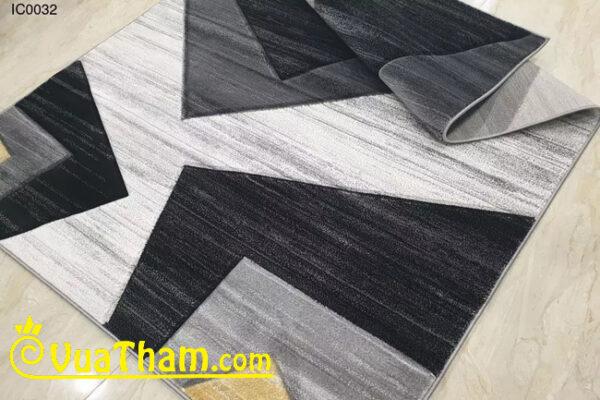 thảm lông ngắn họa tiết