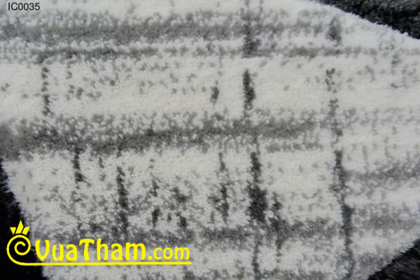 thảm sợi ngắn họa tiết