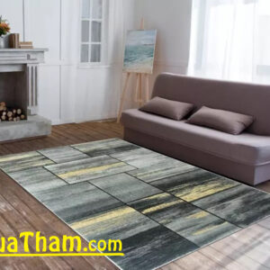 thảm lông ngắn họa tiết