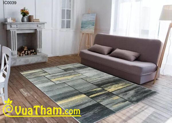 thảm lông ngắn họa tiết
