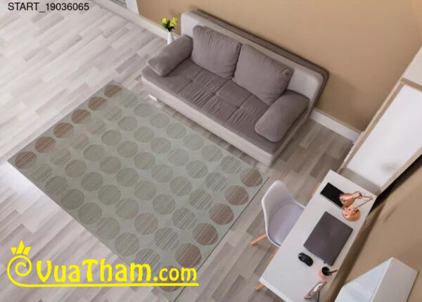 thảm lông ngắn họa tiết bỉ